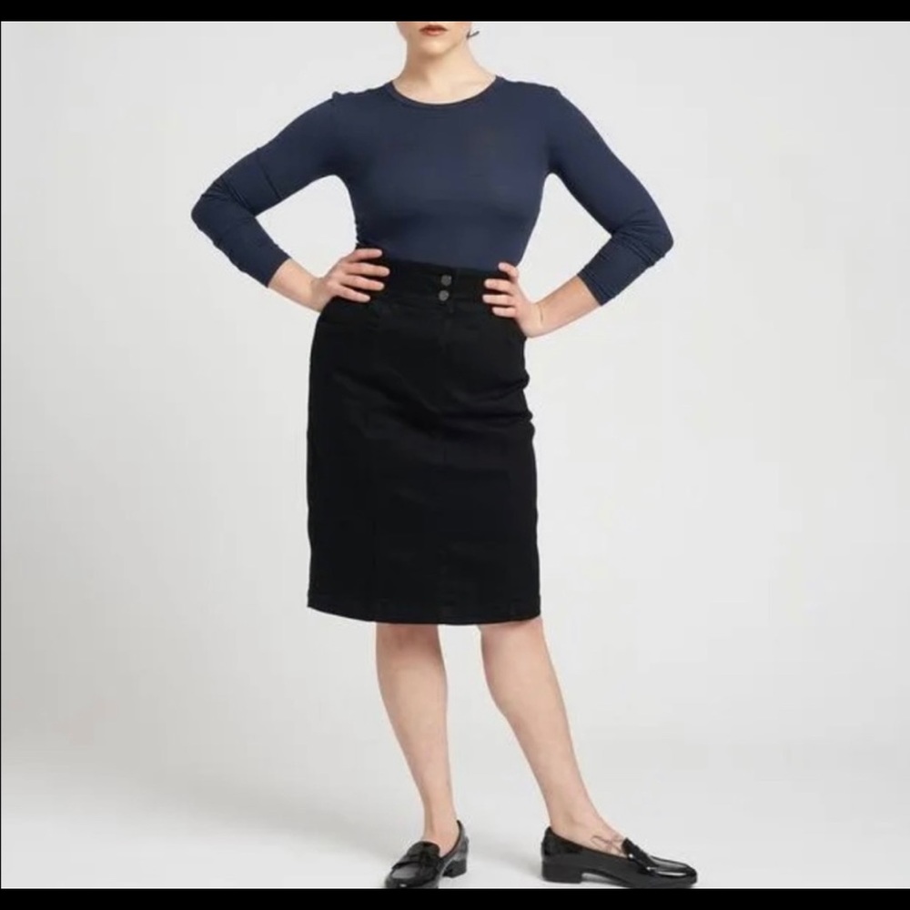 Brand new universal standard Julia denim skirt